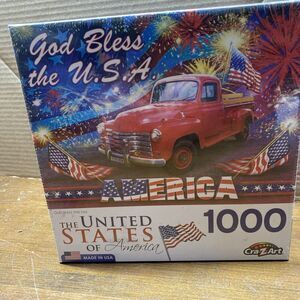 CraZArt God Bless The USA By Greg Giordano 1000 Piece Puzzle #1082 19.25”x26.63”